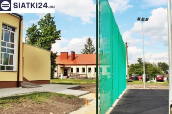 Siatki Jasło - Zielone siatki ze sznurka na ogrodzeniu boiska orlika dla terenów Jasła